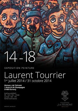 Niet of onleesbaar gesigneerd - Laurent Tourrier ''Franse officier, La Grande Guerre, WO1.'' kopen? Bied vanaf 1!