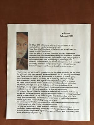 Schilder Hermanus - Lekker lui, gemengde techniek gesigneerd, 2005 kopen? Bied vanaf 65!