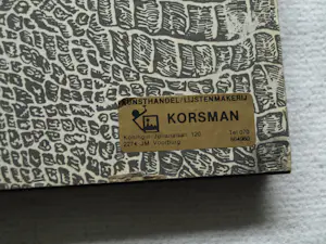 Uto Hogerzeil - Ingelijste ets en aquatint , Jonge Grutto (?) – 1979 – Lijst, 28 x 63 cm. kopen? Bied vanaf 80!