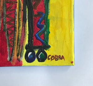 Ruud Cornelisse - Acrylschilderij op doek - Titel cobra - gesigneerd kopen? Bied vanaf 45!