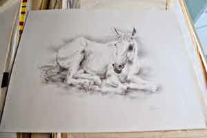 Piet Klaasse - Rustend Paard verkocht voor € 60!