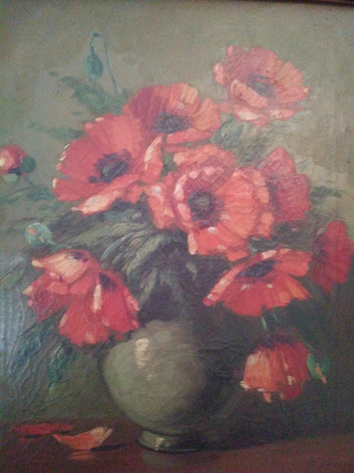 C. Nieuwenhuis - Stilleven klaprozen van C. Nieuwenhuis kopen? Bied vanaf 55!