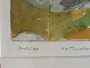 Henk Tichelaar - Ingelijste aquarel "Landschap" kopen? Bied vanaf 10!