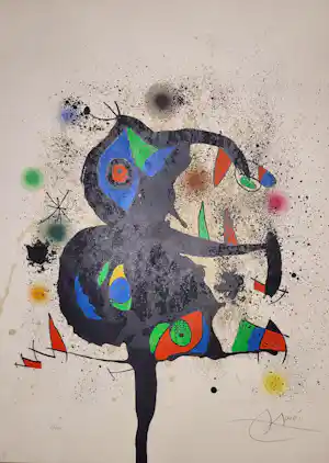 Joan Miro - Sculptures en Montagne - 5/150 - groot formaat vendu pour 4300€ !