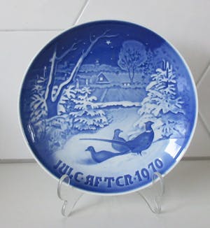 Bing en Grondahl - Porseleinen kerstbord 1970 - Jule Aften kopen? Bied vanaf 18!