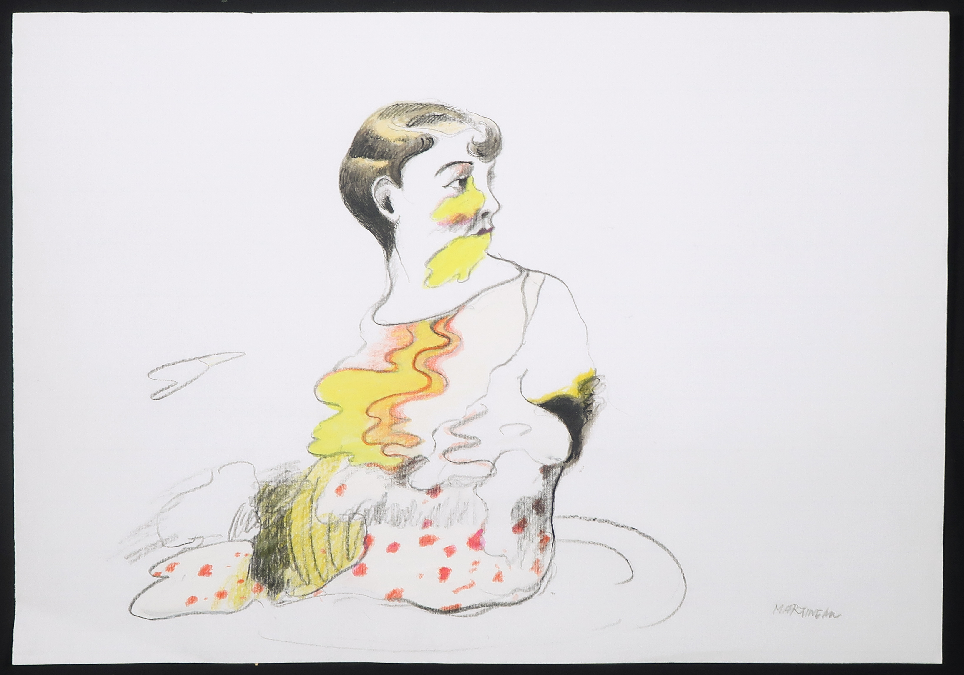 Anton Martineau - Potloodtekening, Zonder titel kopen? Bied vanaf 35!