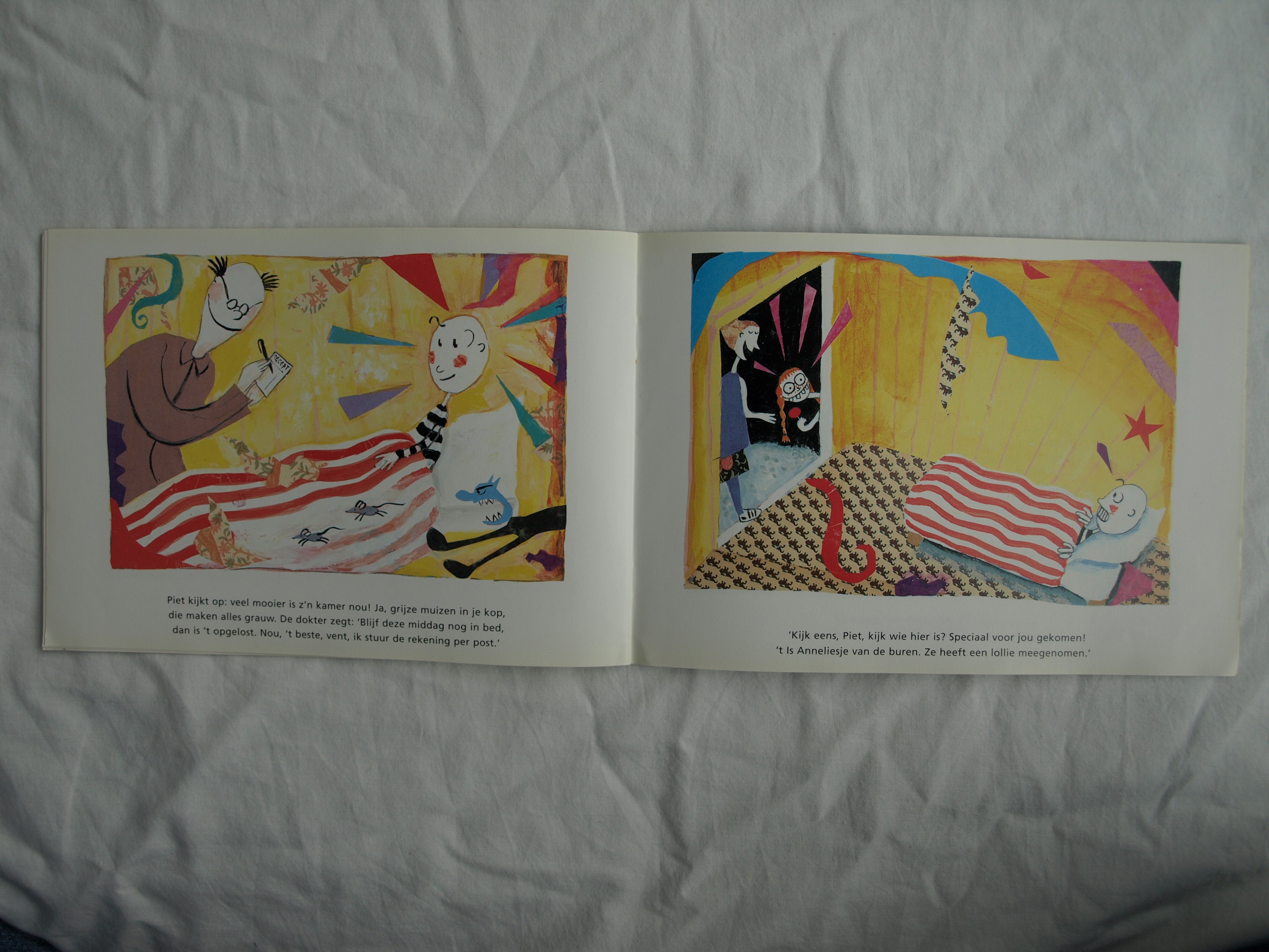 Daan Remmerts de Vries - Acryl en collage , Het leven is raar 14 – Ingelijst-1997 kopen? Bied vanaf 40!