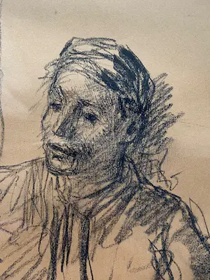 Bernard de Hoog - Vrouw met baby en portret kopen? Bied vanaf 200!