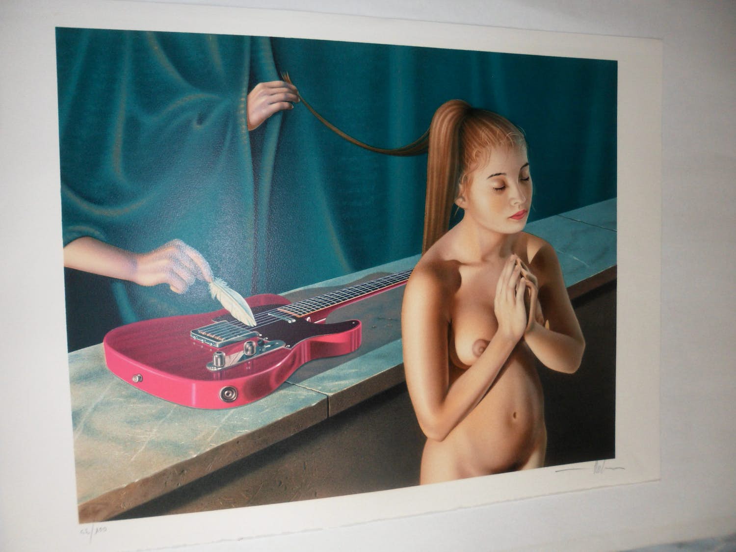 Bernard-Stephan Moldawan - Litho, Titel. Electric Feather verkocht voor € 45!