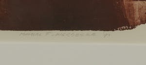 Michel van Overbeeke - Kleurenets met bladgoud, Between the lines II - Ingelijst kopen? Bied vanaf 50!