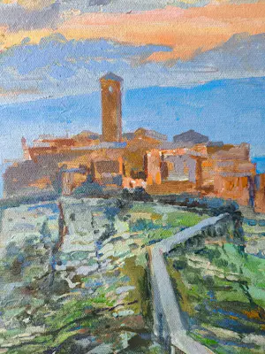 Dmitri Kostylov - Schemering in Civita di Bagnoregio kopen? Bied vanaf 300!