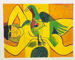 Corneille - Lithografie „Gele naakt“ E/A 1982 kopen? Bied vanaf 650!