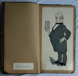 Jo Spier - Ingelijste prent + Albert Hahn : ‘Ben ik dat?’ , 12 litho's met karikaturen kopen? Bied vanaf 50!