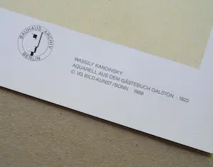 Wassily Kandinsky - Aus dem Gästebuch Galston 1922 - Offset lithografie - Bauhaus-Archiv Berlin kopen? Bied vanaf 85!