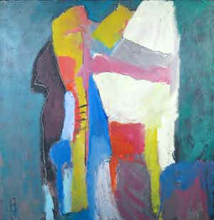 Philip Vencken - Olieverf op doek, Vulcanus 2 (Groot) verkocht voor € 100!