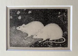 Jan Mankes - Originele Heliogravure - 2 Muizen 1923 kopen? Bied vanaf 75!