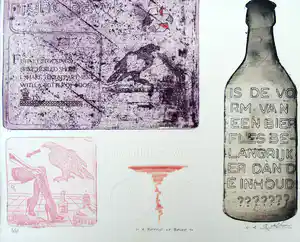 Gerard de Vries - 'A bottle of boose' verkauft für € 50!