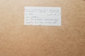 Louttre B. - L' Ame de Pêches , fraai stilleven , kleurenets met reliëfdruk uit 1988 kopen? Bied vanaf 1!