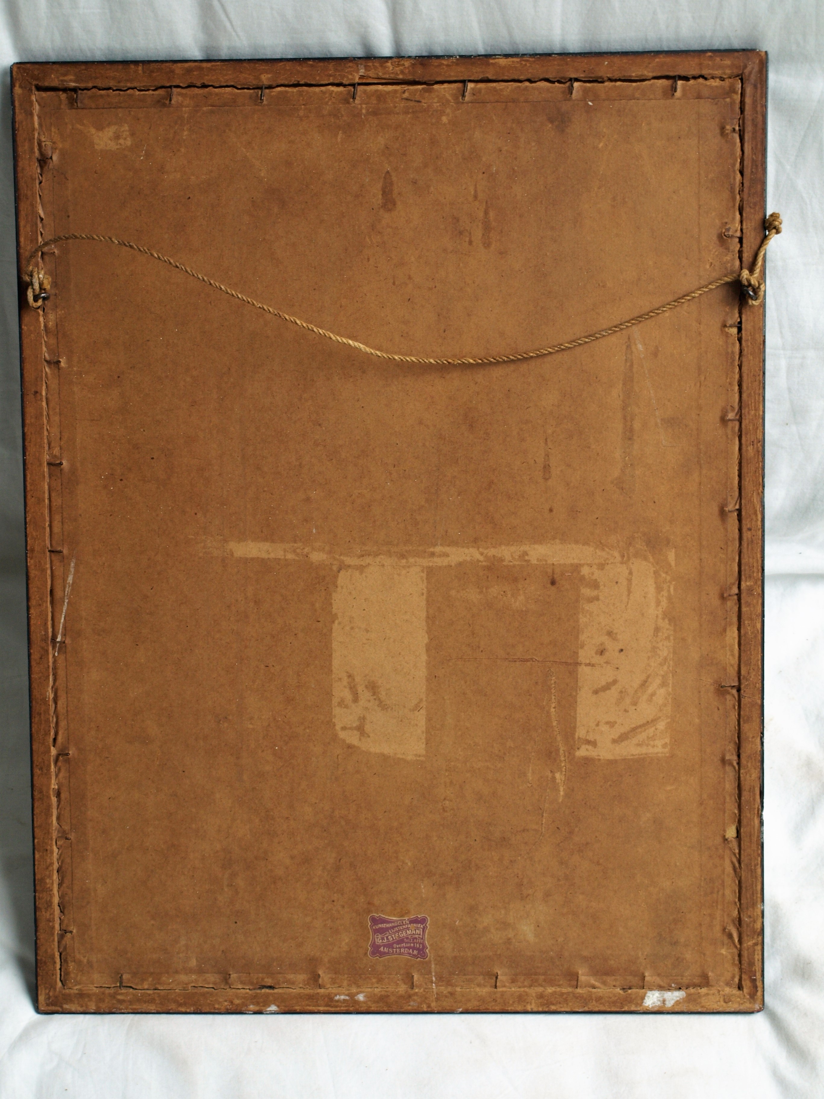 Cornelis Brandenburg - Ets, Oudezijds Achterburgwal, Amsterdam – gesigneerd en ingelijst - 1913 kopen? Bied vanaf 50!