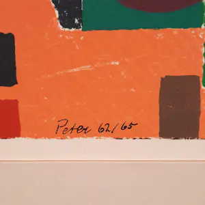 Geni Peter - zeefdruk - Abstract 62 - 1965 - 25769 kopen? Bied vanaf 120!