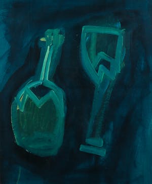 Andre Martens - Gouache, Symbolen III - Ingelijst kopen? Bied vanaf 1!