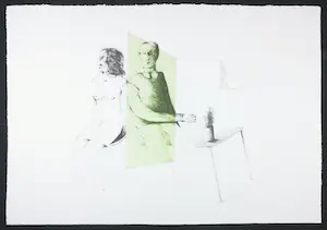 Kees Spermon - Zeefdruk, Conservation piece green kopen? Bied vanaf 35!