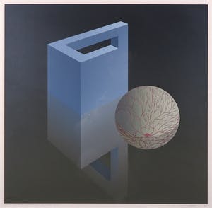 Dirk Huizer - Zeefdruk, Met het Oog op de Werke - Ingelijst kopen? Bied vanaf 1!