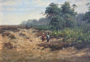 Paul Weber - Wandelaarsters in landschap kopen? Bied vanaf 220!