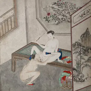 AcheterNiet of onleesbaar gesigneerd - China, watercolour, Qing dynasty (1644-1912), aquarel? Enchérissez de 1!