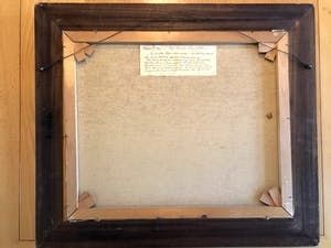 Kees van Ameijden - Uitkijkend over een dorpsgezicht - Olieverf op doek, Ingelijst kopen? Bied vanaf 120!