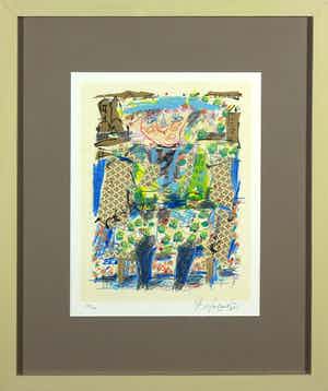 Kees Salentijn - Zeefdruk, Antonia - Ingelijst verkocht voor € 50!