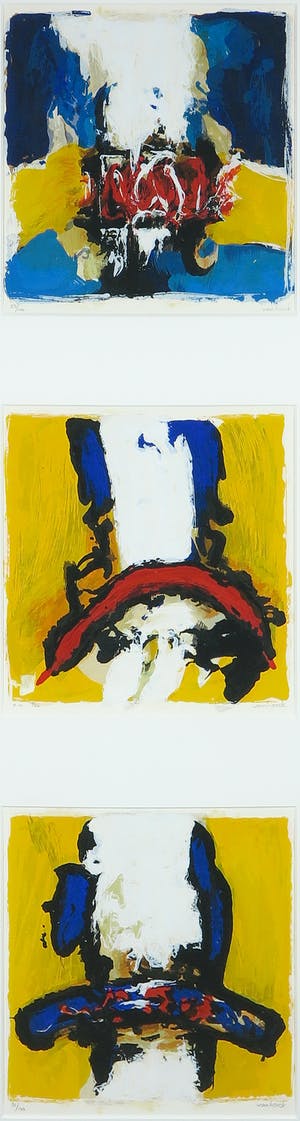 Hans Vanhorck - Zeefdruk, Zonder titel - Ingelijst (Groot) kopen? Bied vanaf 35!