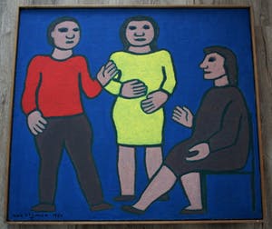 Koos van Vlijmen - Olieverf op doek - 1984 kopen? Bied vanaf 195!