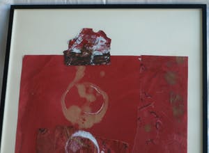 Maggy Voorsluys-Gomez - Collage en acrylverf , “Hiroshima” – ingelijst - 1992 kopen? Bied vanaf 50!