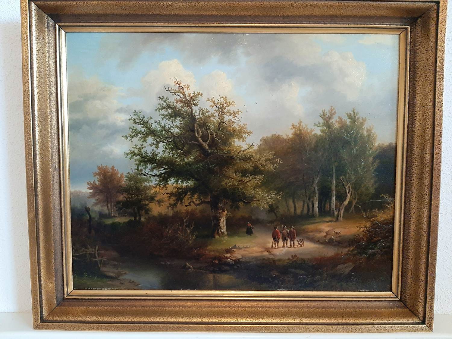 Joseph Antonio Hekking - Jagers in landschap. kopen? Bied vanaf 295!