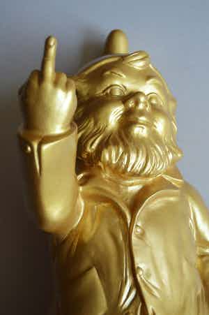 Ottmar Horl - Grote Gnome F*ck You Gesture Goud verkocht voor € 1!