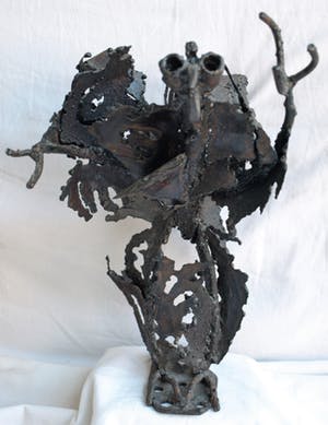 Niet of onleesbaar gesigneerd - Beeld van Metaal, “Vogel” kopen? Bied vanaf 10!