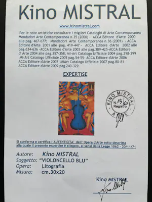 Kino Mistral - Violoncello blu” kopen? Bied vanaf 49!