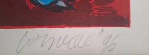 Corneille - Blauwe kat met vogel (1996) kopen? Bied vanaf 200!