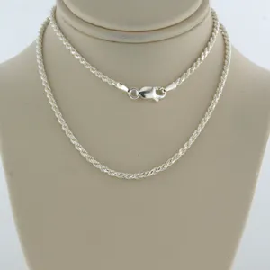 zilveren collier - 45 cm lang kopen? Bied vanaf 1!