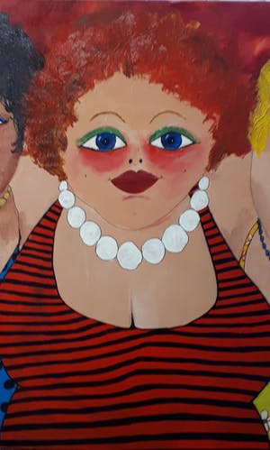 Anke Peddemors - 3 dikke vriendinnen 80x100cm kopen? Bied vanaf 75!