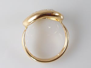 18k roségouden ring met 0.43 ct F-VVS diamanten - ringmaat 17,25 mm (54) kopen? Bied vanaf 450!