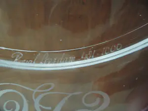 Royal Leerdam - Glas - Herdenkingsbord Juliana kopen? Bied vanaf 65!