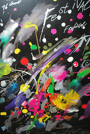 Jean Tinguely - zeefdruk (ook de lijst is gezeefdrukt) - Montreux 1982 - groot 110x80 cm kaufen? Bieten Sie von 250!