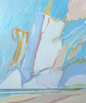 Paul Overhaus - Acryl op doek, Witte wolk - Ingelijst kopen? Bied vanaf 100!