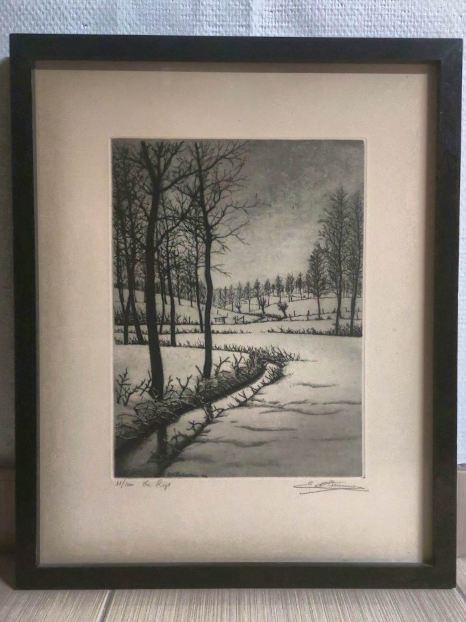 Emiel De Cooman - ets Landschap " De Rijt " 31/100 kaufen? Bieten Sie von 79!