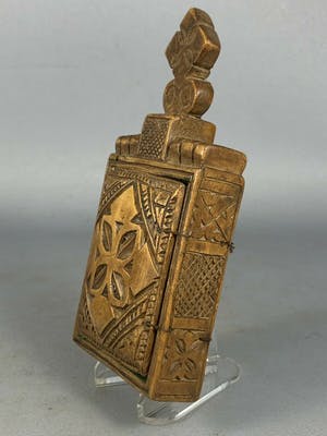 Dogon - 201115 - Ethiopian African wooden handpainted coptic icon - Ethiopia. kopen? Bied vanaf 65!