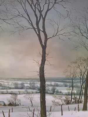 Gies Cosyns - Winterlandschap Vlaamse Ardennen kopen? Bied vanaf 295!