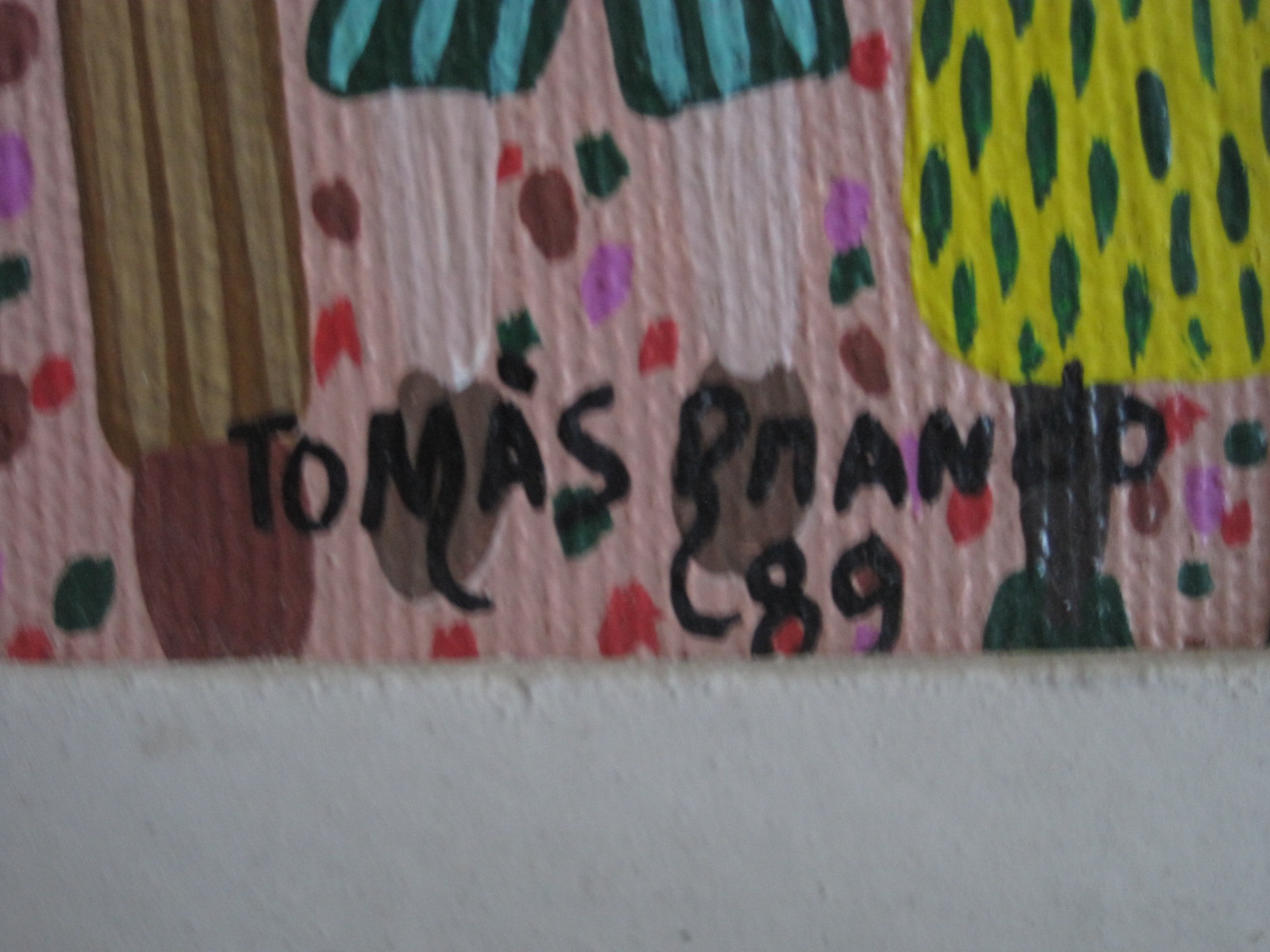 Niet of onleesbaar gesigneerd - Brazilie Rio naief acryl/doek "Kinderen op Plein" gesigneerd  kopen? Bied vanaf 1!