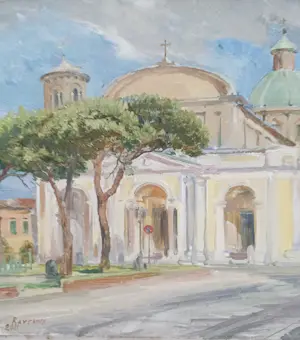 Dmitri Kostylov - Kathedraalplein Ravenna Italië kopen? Bied vanaf 350!